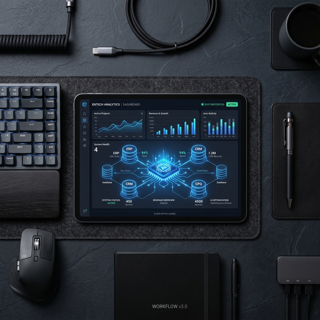 Enterprise Systems Dashboard Mockup